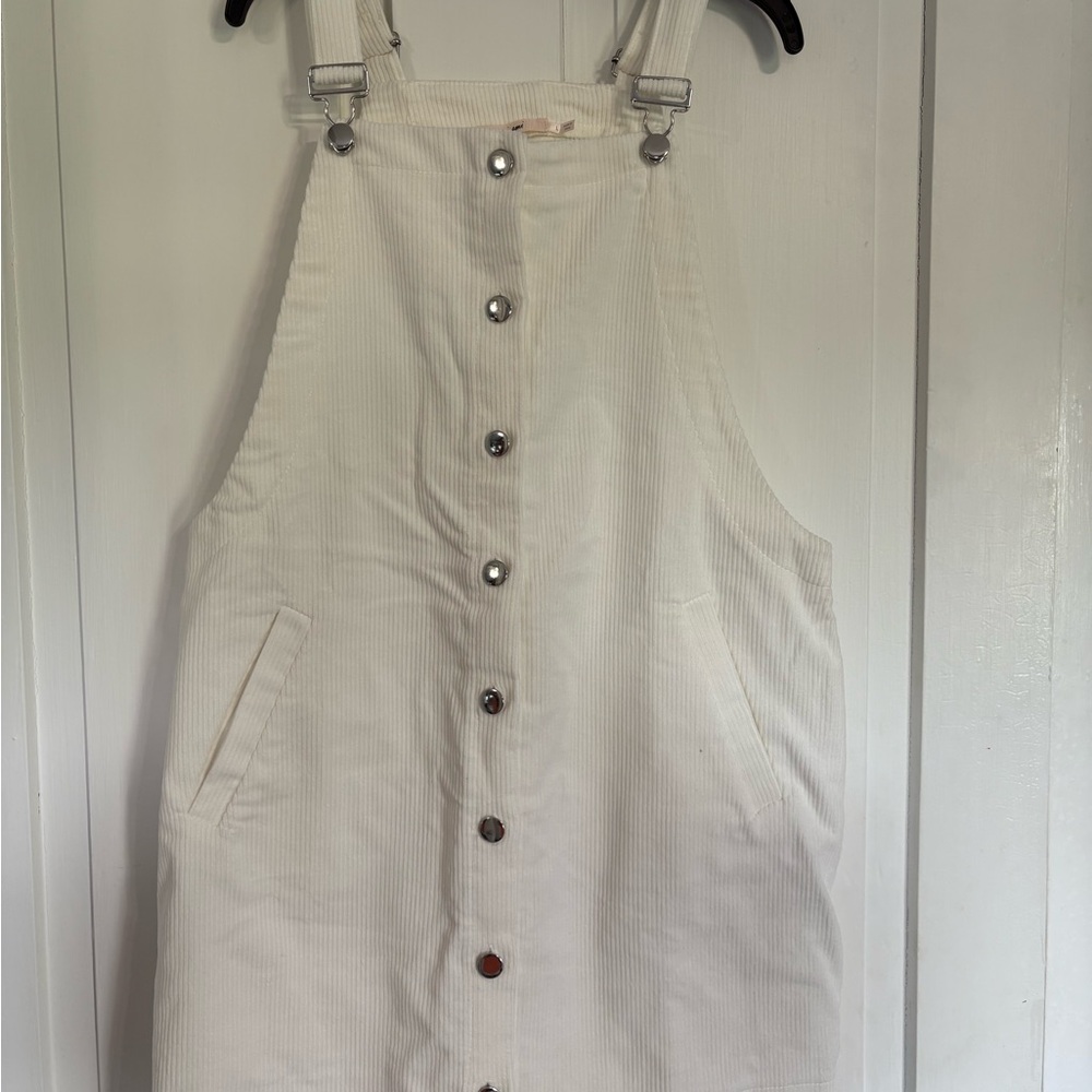 Francesca’s Mi Ami Cream Ribbed Knit Top